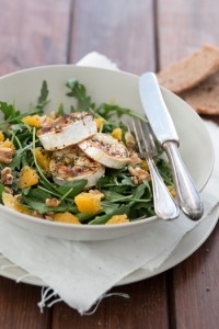 Salat gesund - Rucola mit Orangenfilets - Florette - Dreierlei Liebelei