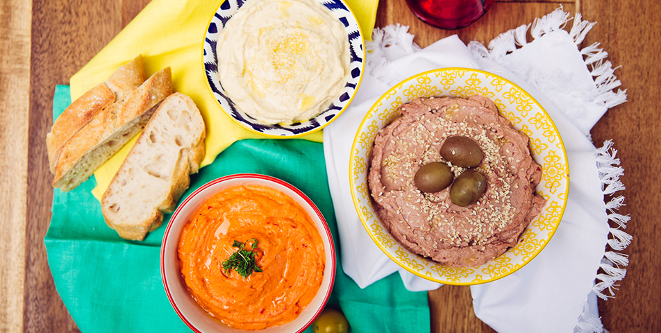 Italienische Hummus-Bowl