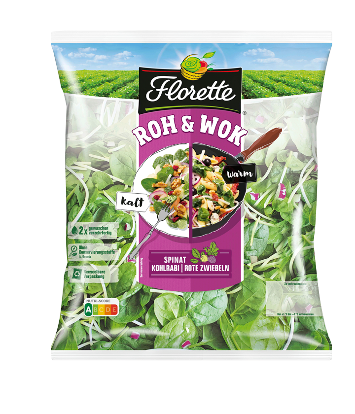 Spinat Kohlrabi Zwiebel Florette