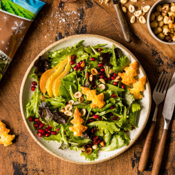 Foto - Salat mit gedünsteten Birnen, Haselnüssen und Orangenvinaigrette - 