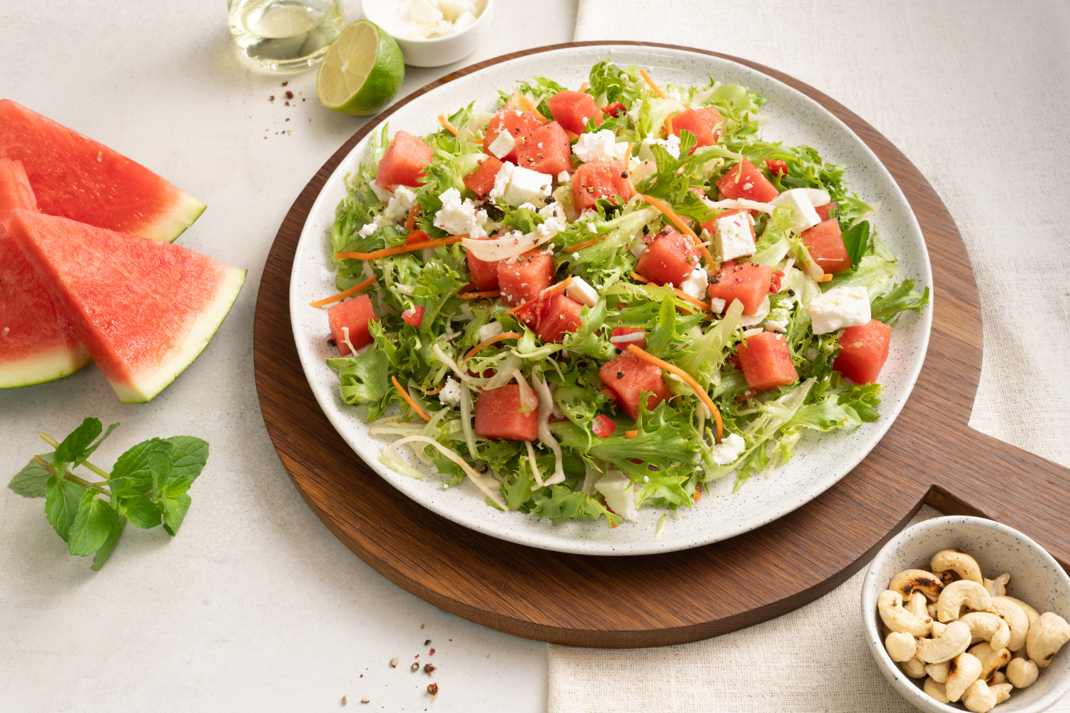 BBQ Salat mit Melone